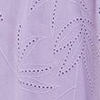 Pure Cotton Broderie Puff Sleeve Top - lilac