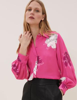 marks and spencer satin blouse