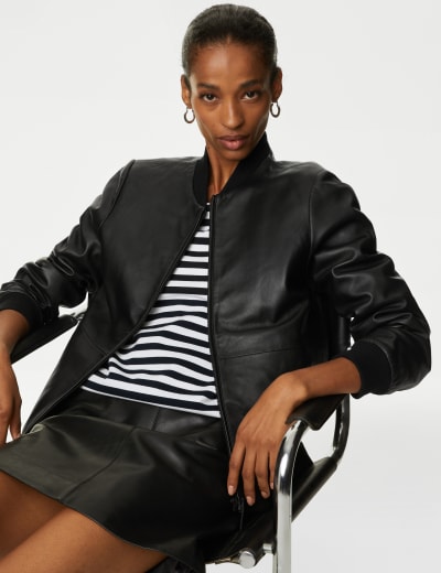 Leather Bomber Jacket 16 of 16