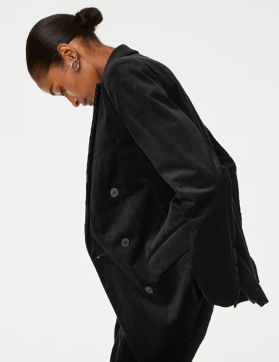 Cotton Rich Cord Double Breasted Blazer 2 of 16