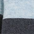 Wool Blend Striped V-Neck Cardigan - bluemix