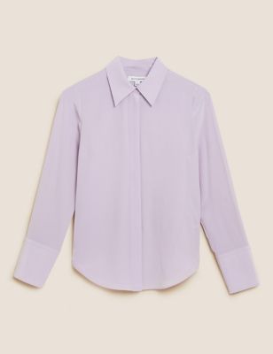 Pure Silk Long Sleeve Shirt