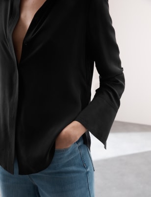 black silk tshirt