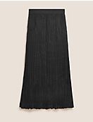Плиссированная юбка-комбинация длиной макси