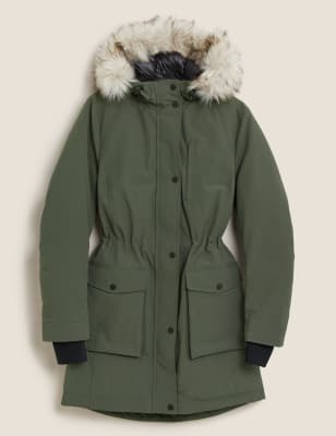 marks and spencer green coats