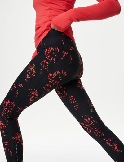 Flower Lace Print Yoga Leggings  Yoga leggings, Printed yoga