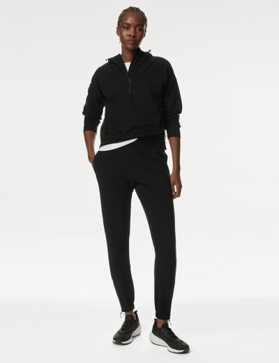 Cuffed High Waisted Sports Joggers Goodmove M S