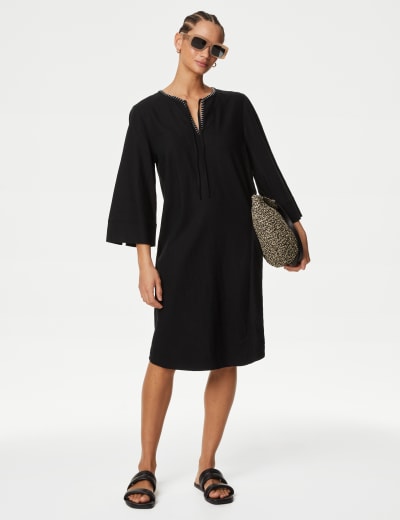 M&s womens sales linen dresses