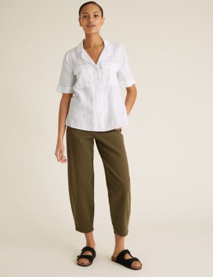 m and s short sleeve blouses