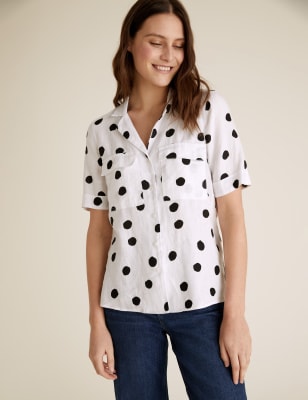 m and s short sleeve blouses