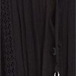 Pure Cotton Embroidered Mini Waisted Dress - black