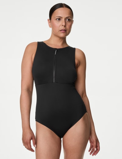 Active Zip Through Swimsuit Goodmove M S