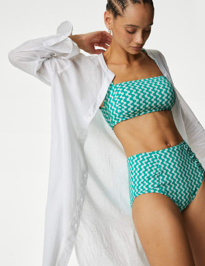 High waisted control bikini bottoms shop
