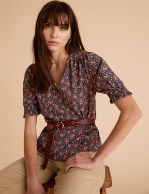 m&s floral shirt