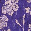 Linen Blend Floral Relaxed T-Shirt - purplemix