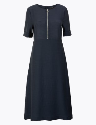 Платье Fit & Flare на молнии спереди