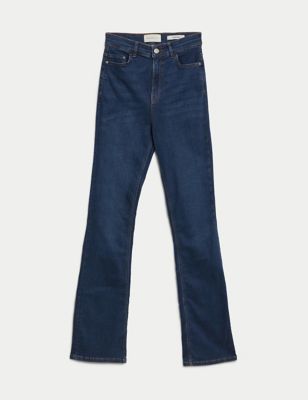 Tencel™ Rich High Waisted Slim Flare Jeans
