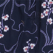 Pure Cotton Printed Blouson Sleeve Blouse - navymix