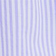 Pure Cotton Striped Puff Sleeve Blouse - violetmix