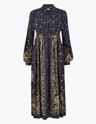 Платье-миди с цветочным принтом коллеции Per Una