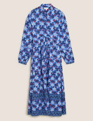 Платье-рубашка Midaxi с цветочным принтом