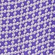 Floral V-Neck Angel Sleeve Midi Wrap Dress - purplemix