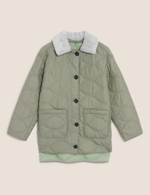 Quilted Collared Puffer Jacket