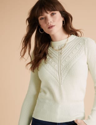 ladies cream jumpers uk
