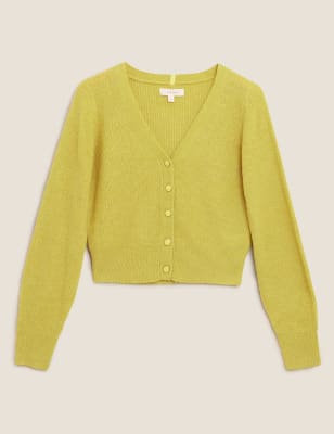 m&s yellow cardigan
