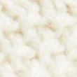 Textured Blouson Sleeve Jumper with Wool - lightcream