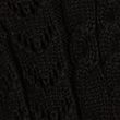 Pure Cotton Textured Crew Neck Knitted Jumper - black