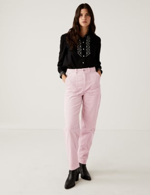 m and s pink trousers