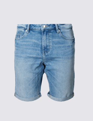 Denim Crosshatch Shorts