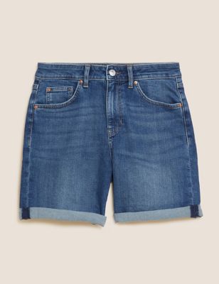 Fashion Denim Shorts Short Trousers M&S Collection Denim Shorts blue casual look 