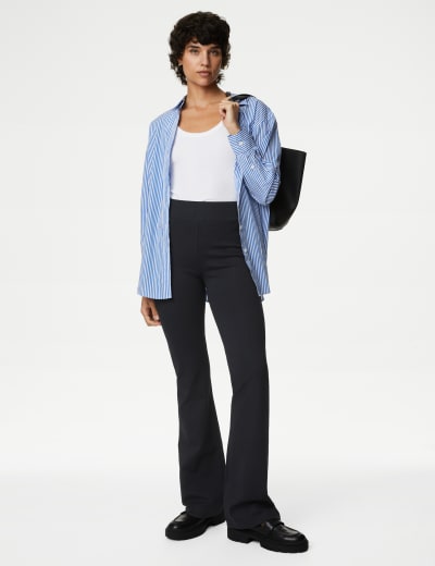 Marks and spencer ladies trousers elasticated waist cheap