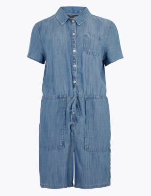 marks and spencer denim jumpsuit