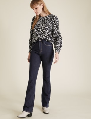 m&s slim bootcut jeans