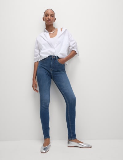 Magic Shaping High Waisted Skinny Jeans, M&S Collection