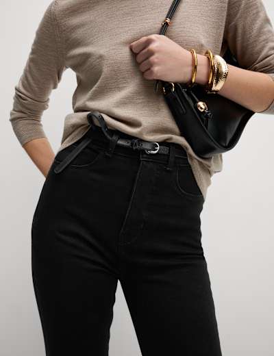 M&s slim bootcut jeans deals