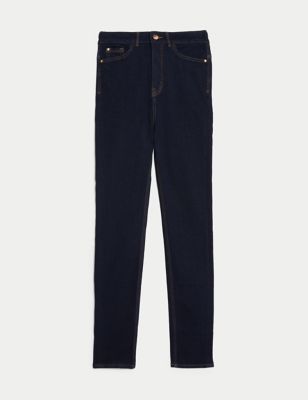 NWTG M&S Collection TG 18 Donna Jeans Slim Fit Alla Caviglia Vita Bassa