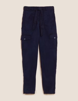 Tencel™ Rich Cargo Tapered Trousers