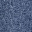 Cotton Blend Straight Leg Ankle Grazer Jeans - mediumindigo
