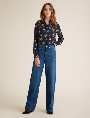 m&s wide leg jeans