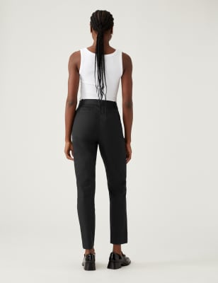 black cotton trousers
