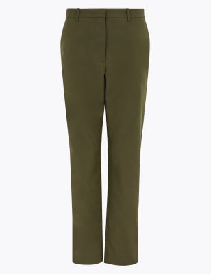 m&s womens cotton trousers