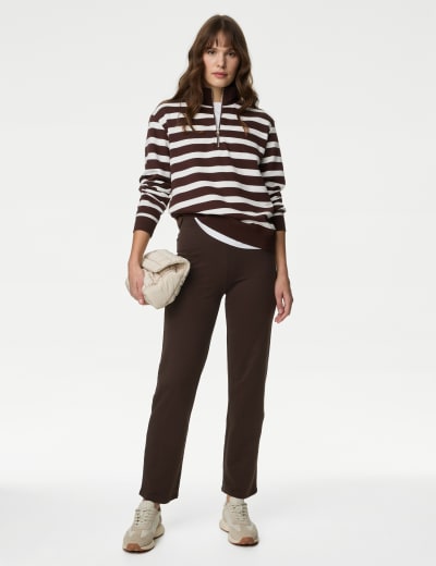 Cotton Rich Straight Leg Joggers M S Collection M S