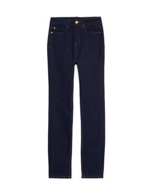 NWTG M&S Collection TG 18 Donna Jeans Slim Fit Alla Caviglia Vita Bassa 