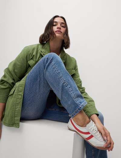 Straight leg jeans m&s 2025