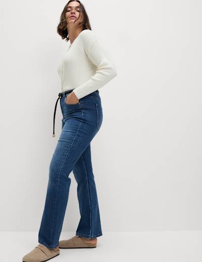 Slim Boot Cut Jeans, M&S Collection