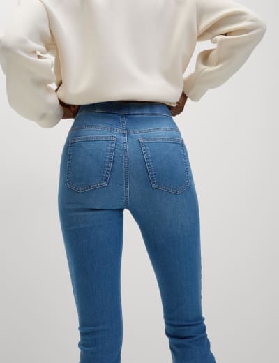 Blue high waisted jeggings